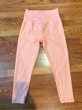 Beyond Yoga coral sparkling leggings Medium